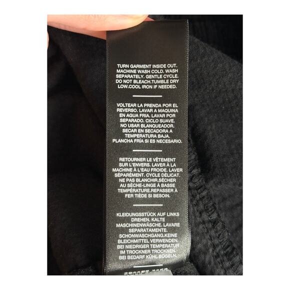 7 For All Mankind corduroy easy trouser corduroy pants black size 30 - Picture 7 of 10